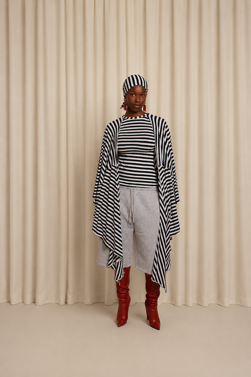 THE HÉROÏNE TOP - BLACK STRIPES