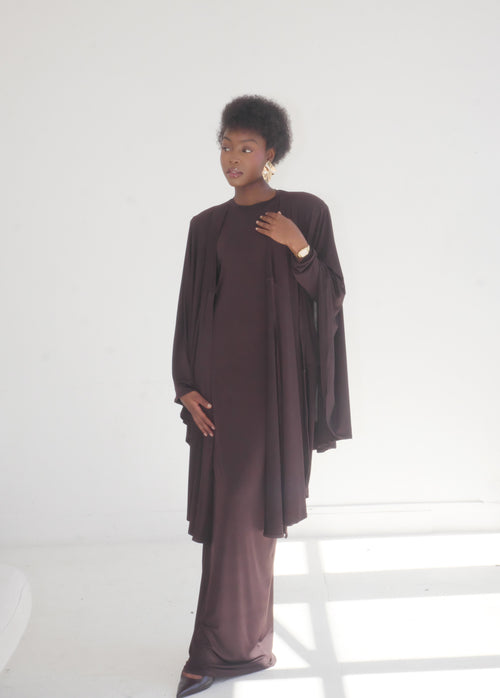 THE HÉROÏNE DRESS - BROWNIE