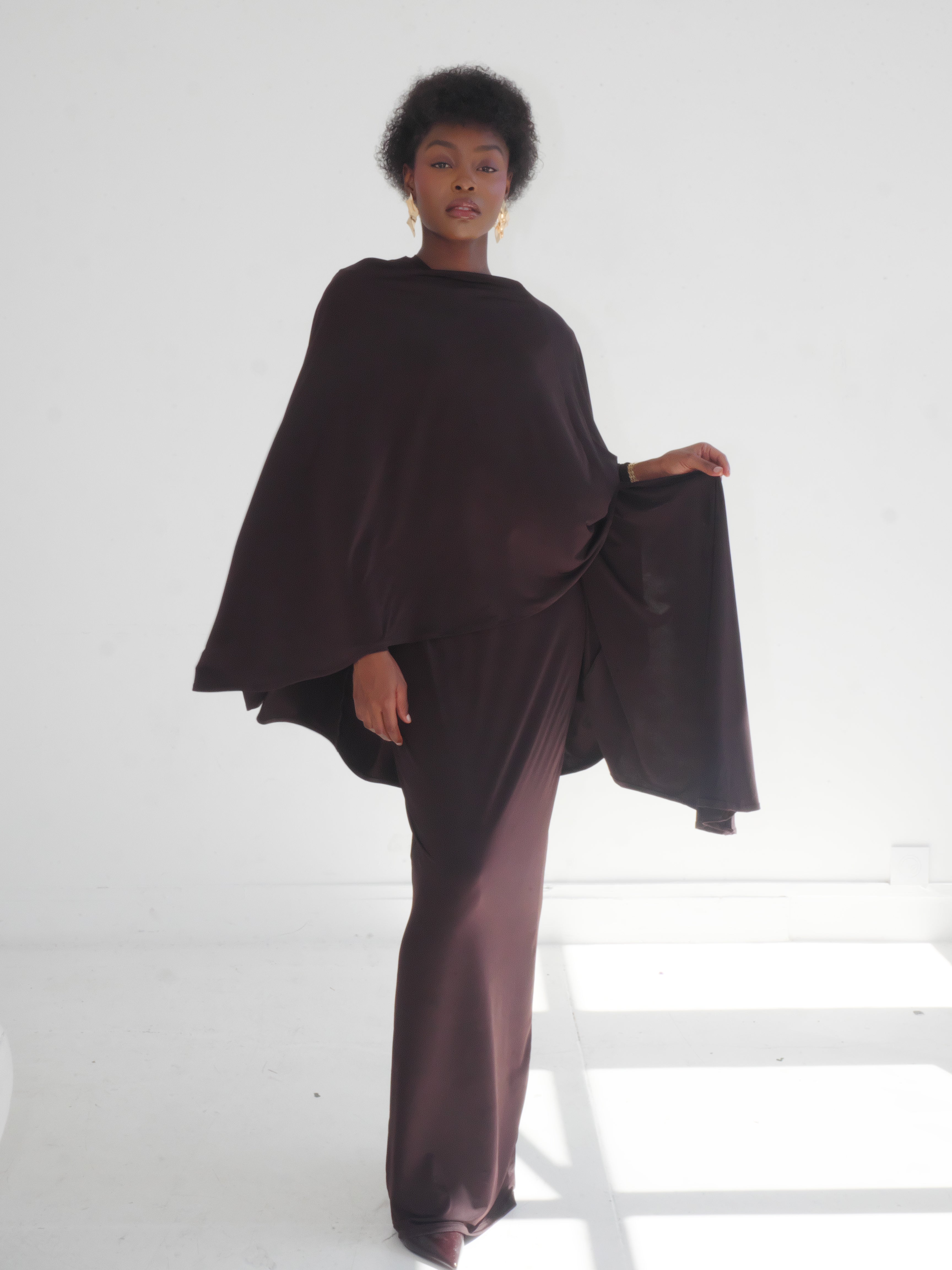 THE HÉROÏNE DRESS - BROWNIE