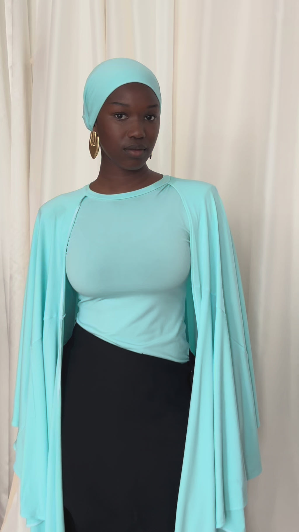 THE HÉROÏNE TOP - TIFFANY BLUE