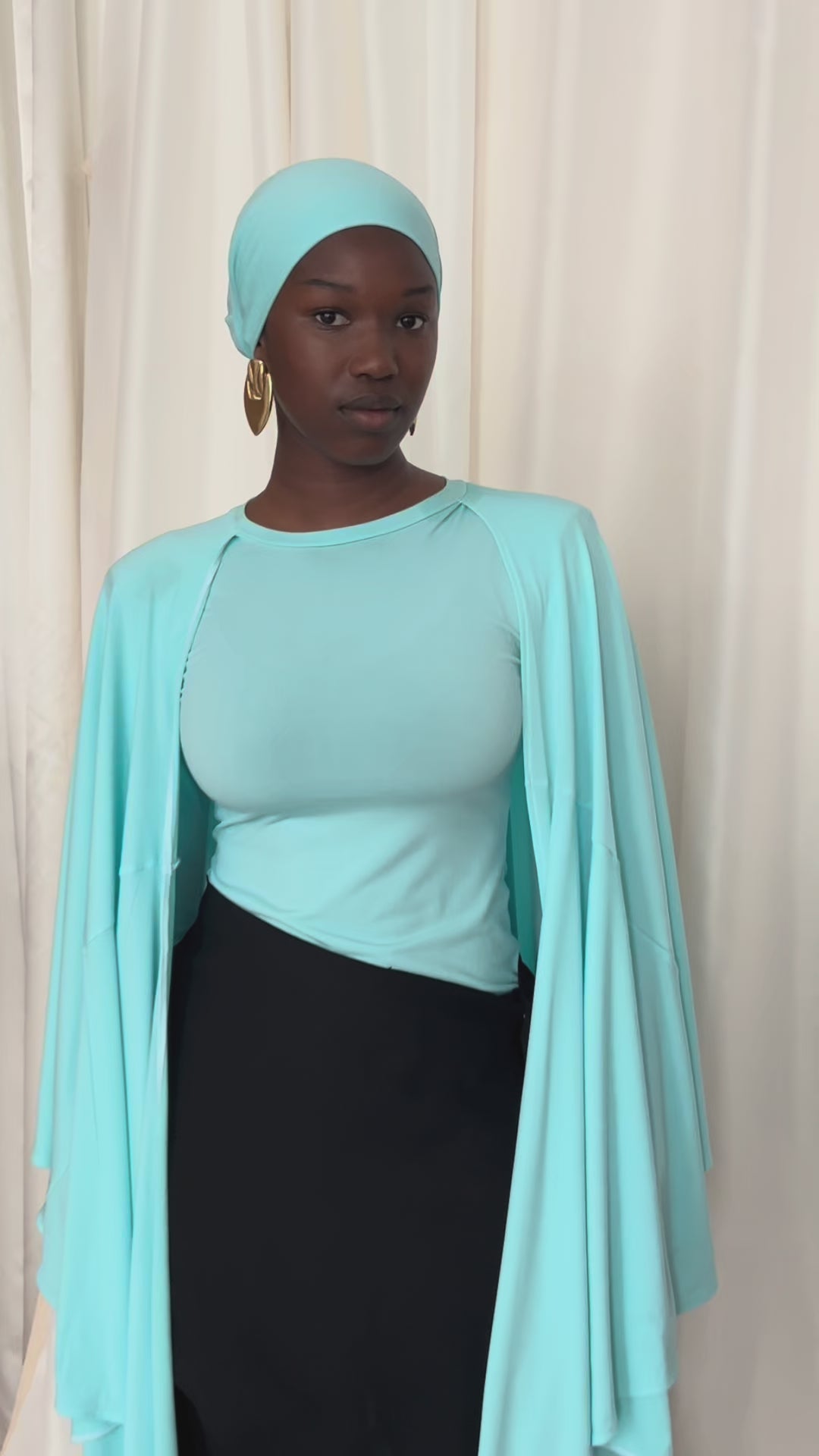 THE HÉROÏNE TOP - TIFFANY BLUE